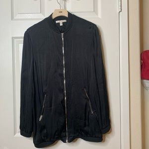 Black bomber jacket